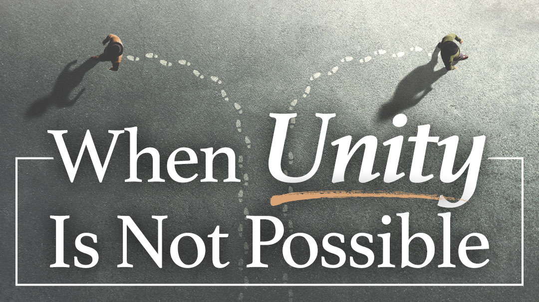 When Unity Is Not Possible